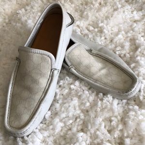 Gucci white loafers